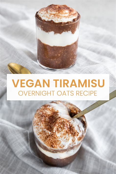 Healthy Vegan Tiramisu Overnight Oats Recipe 2 Polkadot Passport