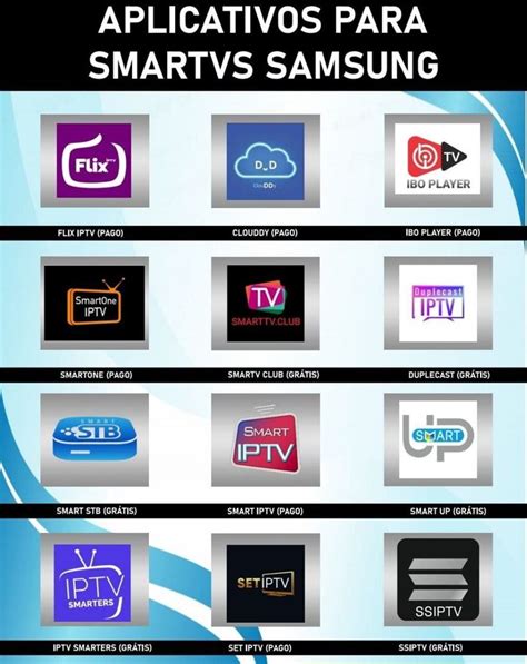 An Advertisement For Smart Tvs With Different Logos And Colors On The