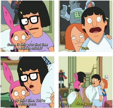 Bobs Burgers Tina And Gene Human Shields Bobs Burgers Funny Bobs