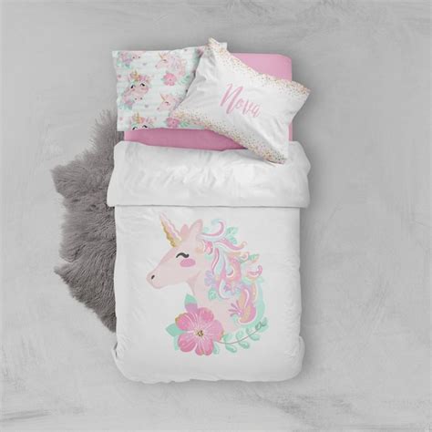 Unicorn Queen Size Bed Set Hanaposy