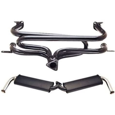 Empi Dual Quiet Exhaust Header System 1300 1600 Bug Beetle 3648 Pirate Mfg