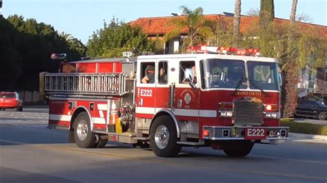 OCFA Engine 222 Reserve Responding YouTube