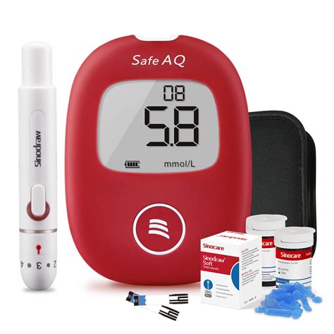 Buy Blood Sugar Monitor Sinocare Safe AQ Smart Blood Glucose Monitor