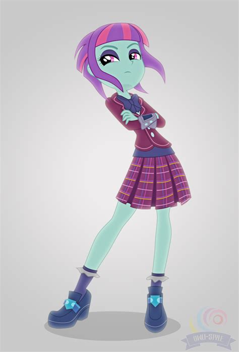 980441 Safe Artist Owlisun Character Sunny Flare Equestria Girls