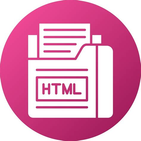 Estilo De Icono Del Archivo Html De Dise O Vectorial Vector Premium