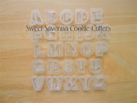 Inch Alphabet Letter Fondant Cutter Any Letter Available Sweet