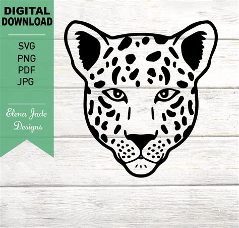 Leopard Face With Flowers Svg Floral Svg Cheetah Svg Lupon Gov Ph