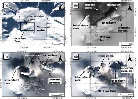 Recent Volcanic Activity On Mount Veniaminof A Sentinel 2