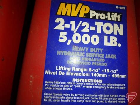 Mvp Pro Lift Floor Jack Parts List Pdf Viewfloor Co