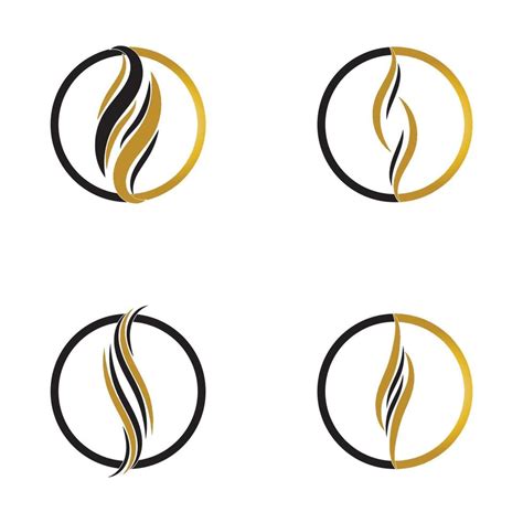 Hair Wave Logo Vector Icon Template Vector Vector Art At Vecteezy