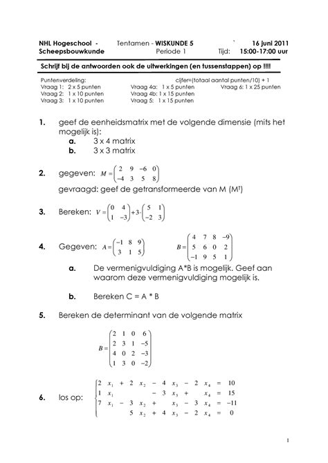 Proef Oefen Tentamen 2014 Vragen En Antwoorden 1 Studeersnel