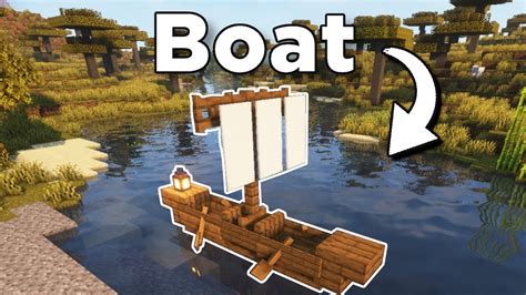 Minecraft How To Easily Build A Boat Building Tutorial YouTube