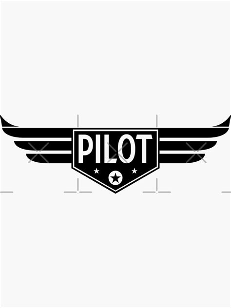 "Pilot wings logo." Sticker for Sale by VFRZone | Redbubble