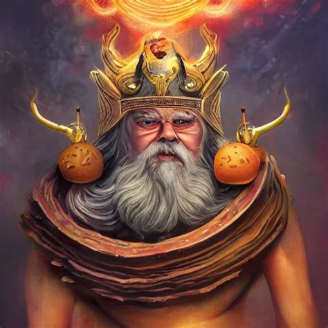 Mythological Odin All Father God Of Thunder And Stable Diffusion