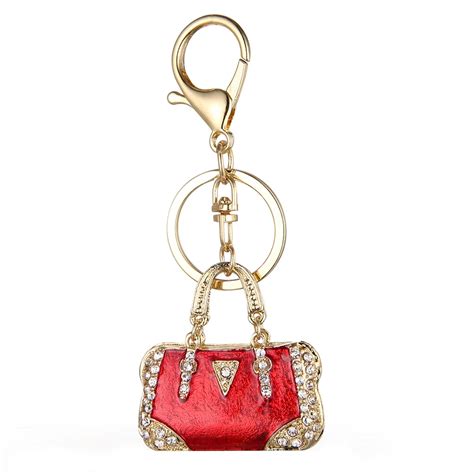 Pc Handbag Keychain Charm Fashion Rhinestone Purse Bag Pendant Hanging