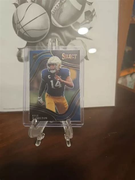 2022 PANINI SELECT Draft Picks Kyle Hamilton Blue Field Level RC 119