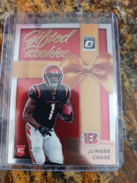 2021 Donruss Optic Ja Marr Chase Gifted Rookies Rookie RC GR 7 Bengals