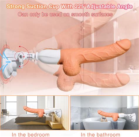 10 Vibrating Thrusting Sex Machine Thrusting Realistic Dildo