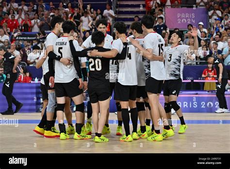 Japan Team Japan Jpn Vs United States Usa Volleyball Men S