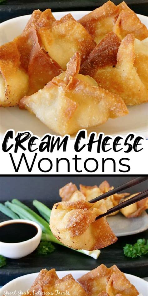 Cream Cheese Wontons Are A Classic Chinese Recipe Filled With Cream