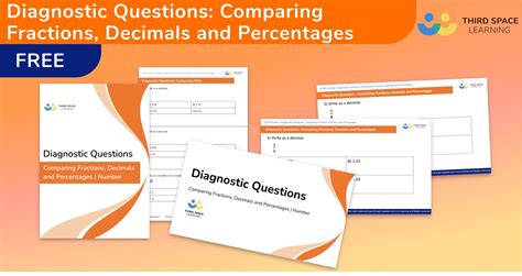 Free Gcse Comparing Fractions Decimals And Percentages Diagnostic Questions Third Space