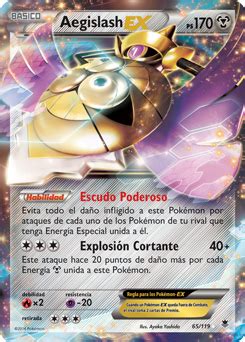 Aegislash Ex Xy Fuerzas Fantasmales Base De Datos De Cartas De Jcc