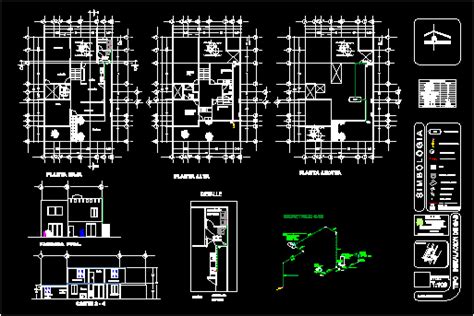 Linked House Gas Project Dwg Full Project For Autocad • Designs Cad