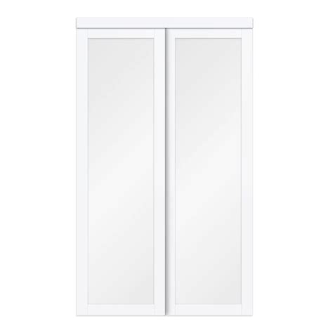 White Frosted Glass Bifold Closet Doors - Glass Door Ideas