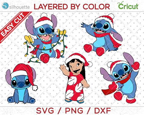 Christmas Cartoon Characters Christmas Cartoons Christmas Svg Lelo And Stitch Star Stitch