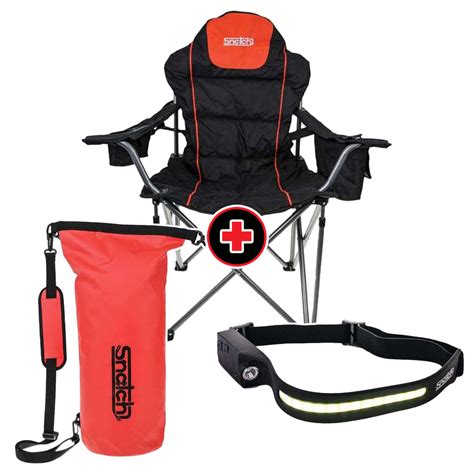 Snatch Captains Quad Fold Chair And Dry Bag Bundle