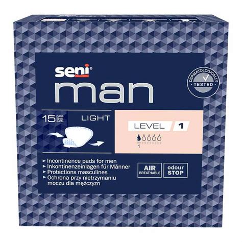 Seni Man Inkontinenzeinlage Light Level 1 15 St Online Bei Pharmeo Kaufen