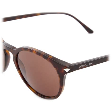 Giorgio Armani Round Sunglasses Brown Sunglasses Giorgio Armani Eyewear Avvenice