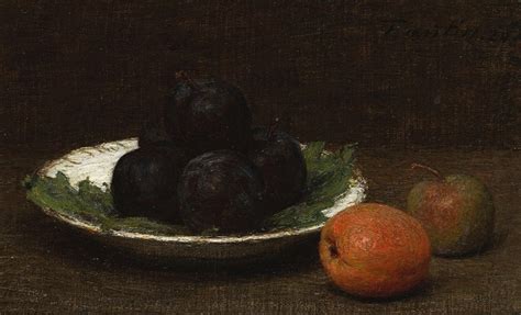 Nature Morte Aux Prunes By Henri Fantin Latour Artvee