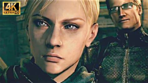 Chris Sheva VS Jill Wesker Boss Fight Cutscene Resident Evil 5 4K