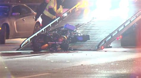 Motorcyclist In Critical Condition After Crashing Into Flatbed Truck In