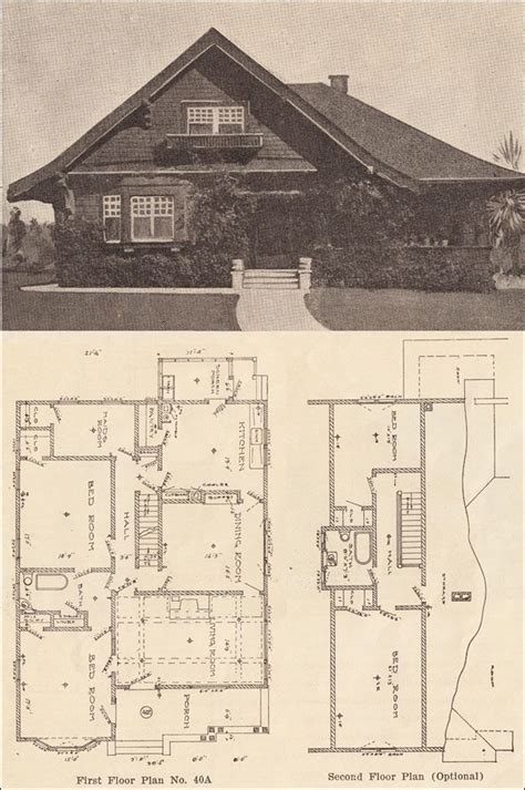 Large Two Bath Bungalow C 1913 Bungalowcraft Company Small California Bungalows Artofit