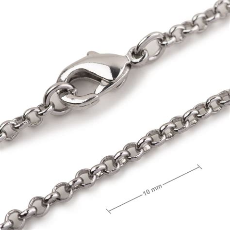 Jewellery Rolo Chain With 2mm Link With A Clasp In The Colour Of