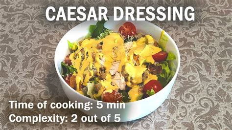 Homemade Caesar Dressing Recipe Easy And Delicious Dining And Cooking