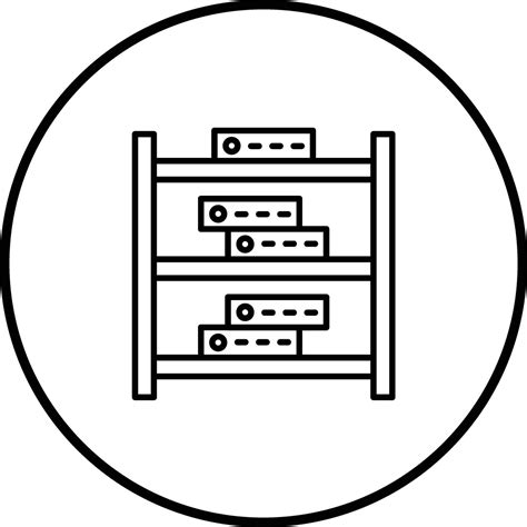 Server Rack Vector Icon 32215333 Vector Art At Vecteezy