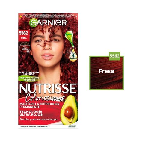 Tinte Para Cabello Garnier Nutrisse Color Ssimos Fresa Bodega