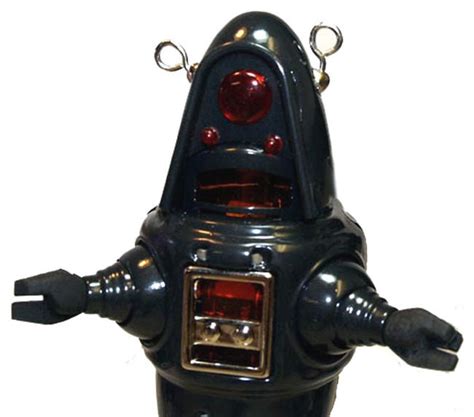 Robby The Robot Tin Toy Windup Twilight Zone Gun Metal Grey Robot Island