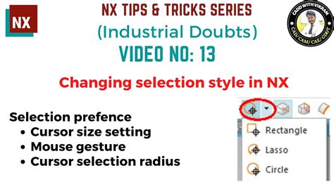 Nx Tips Tricks Changing Selection Style In Nx Nx Youtube