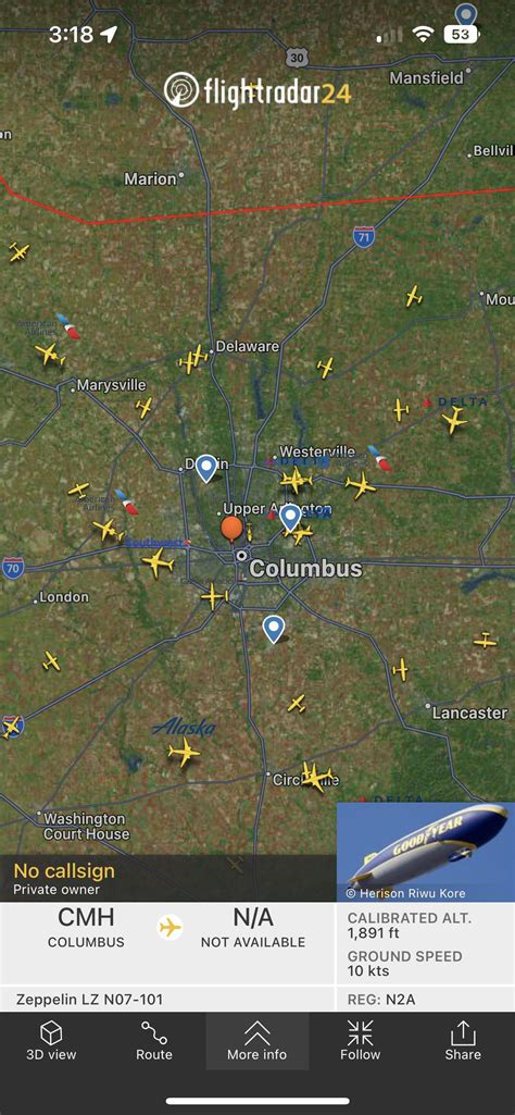 Good Year Blimp Rflightradar24