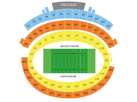 Falcon Stadium Seating Chart