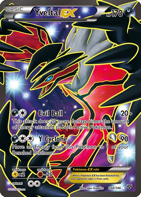 Yveltal Ex Xy Pokemon Card