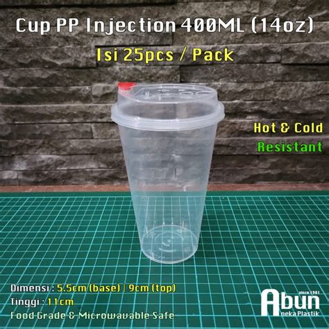 Jual Cup Pp Injection Ml Oz Isi Pcs Plus Lid Cap Shopee