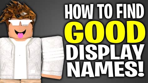 How To Find GOOD DISPLAY NAMES For Roblox Roblox DISPLAY NAMES YouTube