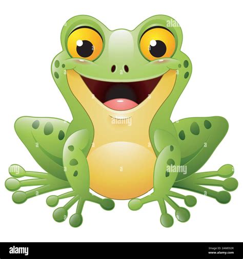 Cute Dibujos Animados Rana Imagen Vector De Stock Alamy