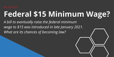 Federal 15 Minimum Wage Bill Proposed In Congress Govdocs