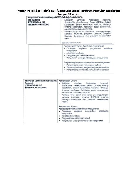 Soal Teknis Penyuluh Kesehatan PDFCOFFEE